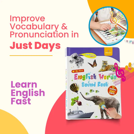 My first English Sound Book - for Kids, 300+ Words, Interactive Learning | CRIATIVAE
