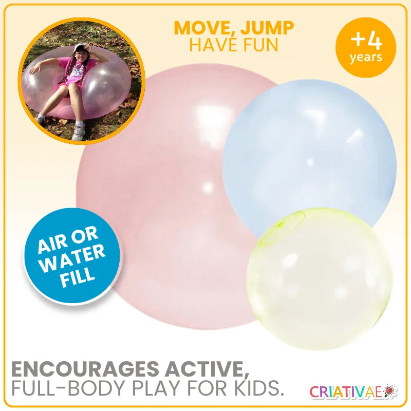 Gigant Ball Inflatable Giant Ball for Kids Water & Air Outdoor Fun | CRIATIVAE