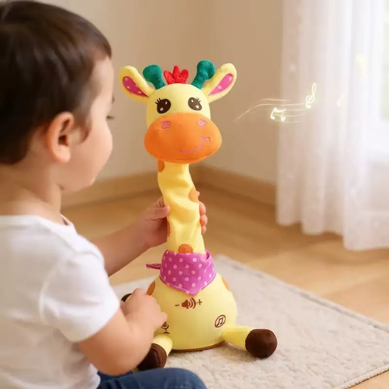 Dancing & Talking Giraffe Toy for Kids | Interactive Singing Plush with Lights & Voice Repetition | CRIATIVAE