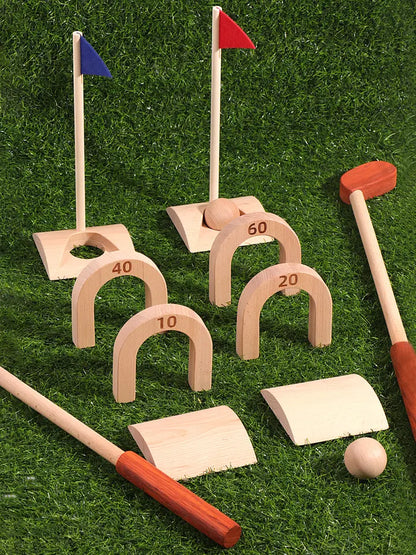 Classic Wooden Croquet Game Sets