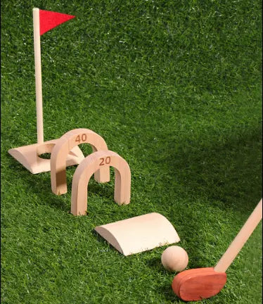 Classic Wooden Croquet Game Sets