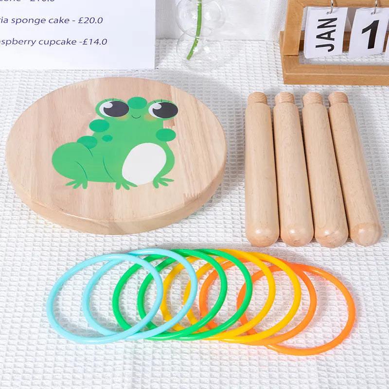 Ring Toss Wooden Stool