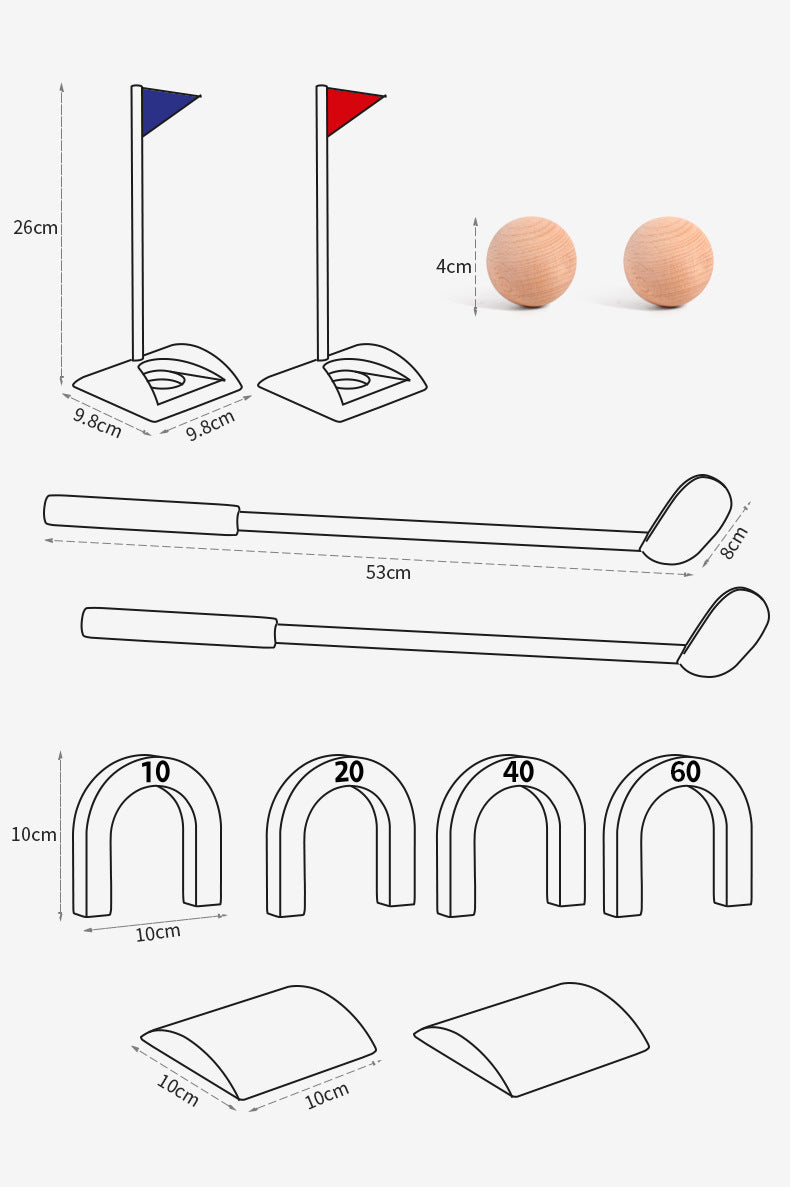 Classic Wooden Croquet Game Sets