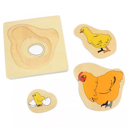 Montessori Layered Puzzles: Animal Life Cycles