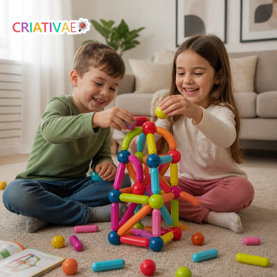 Magna Kids Criativae - Magnetic Sticks and Balls Building Set