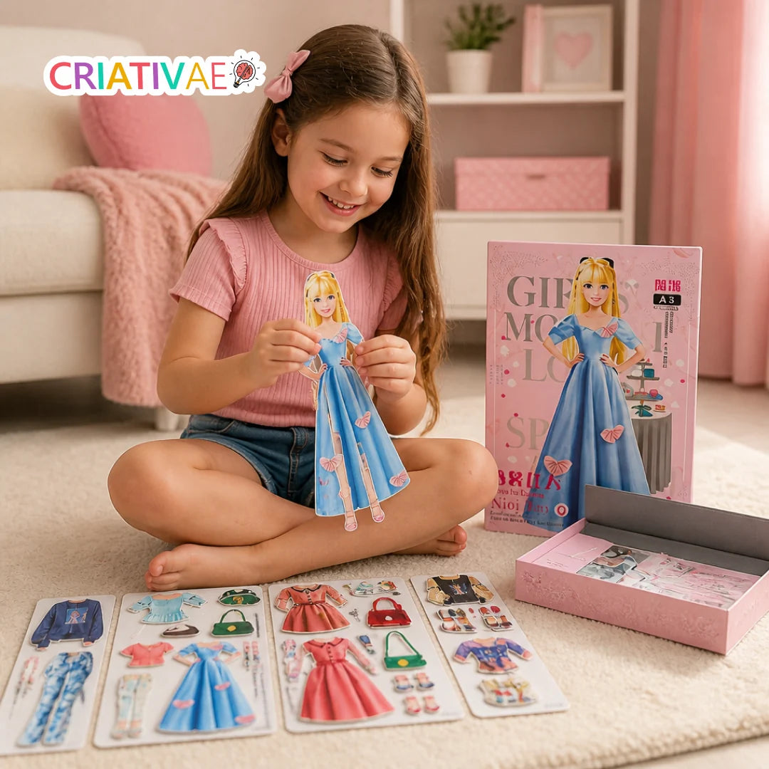 Styldoll Criativae - Magnetic Dress Up Doll with Endless Outfits