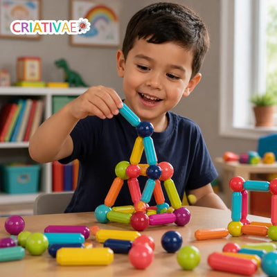Magna Kids Criativae - Magnetic Sticks and Balls Building Set