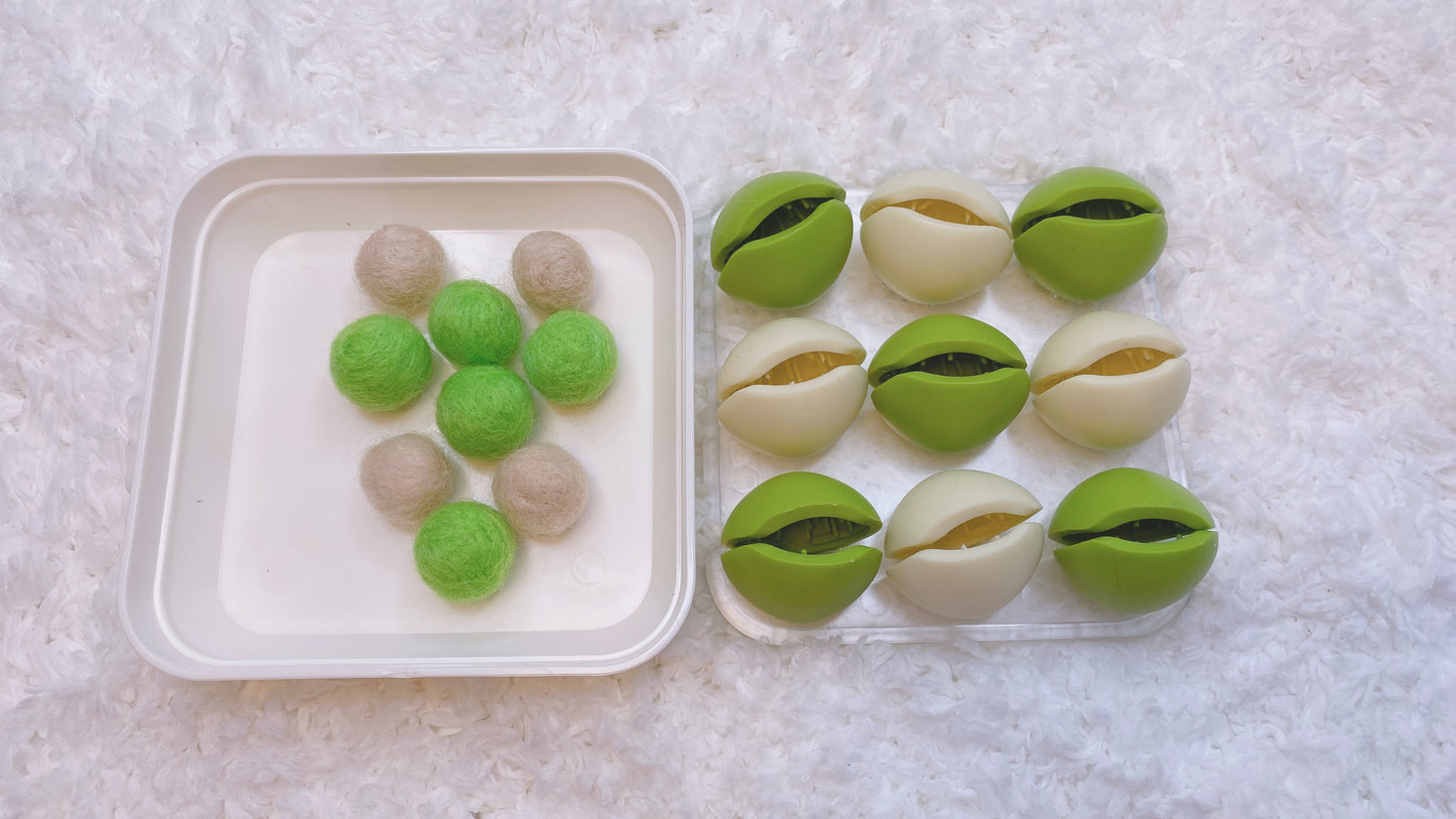 Montessori Fingerspielwerkzeug „Kaktus und Ball“
