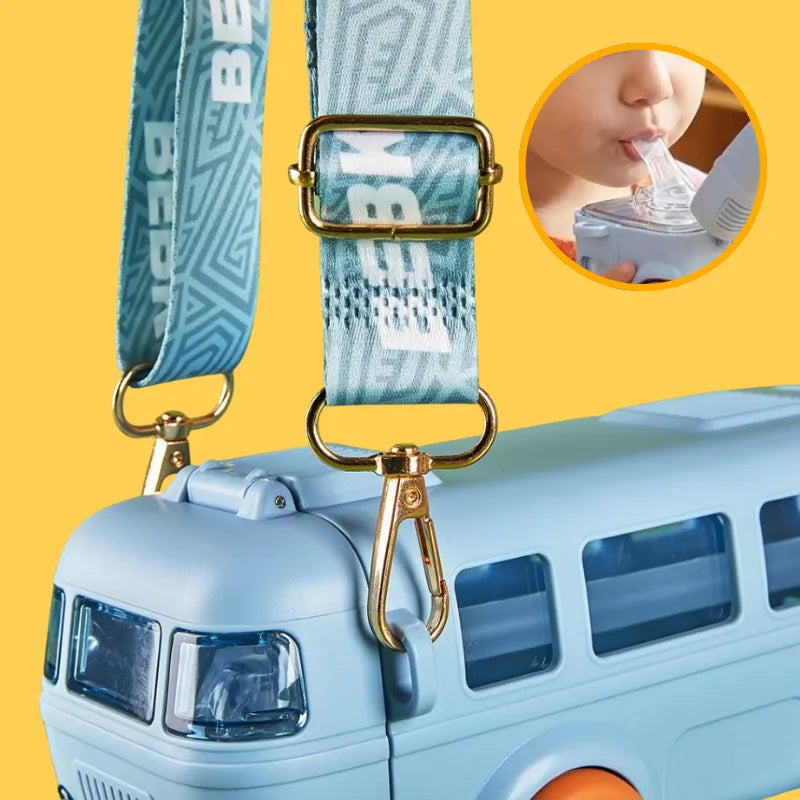 Kids Water Bottle with Adjustable Strap and Silicone Spout | CRIATIVAE