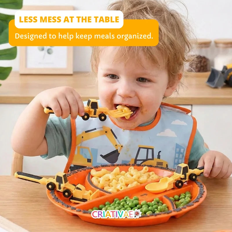 Interactive Kids Meal Set with Plate and Utensils | CRIATIVAE