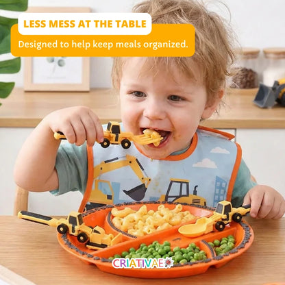 Interactive Kids Meal Set with Plate and Utensils | CRIATIVAE