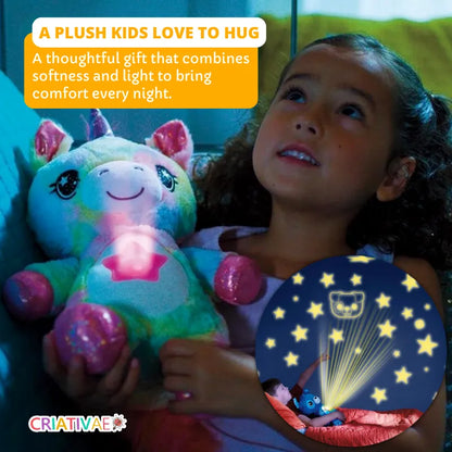 Kids Plush Toy with Calming Light Projection for Better Sleep 3+ | CRIATIVAE
