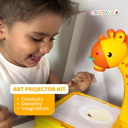 Giraffe Drawing Projector Table for Kids – 24 Slides, 12 Markers, Ages 3+