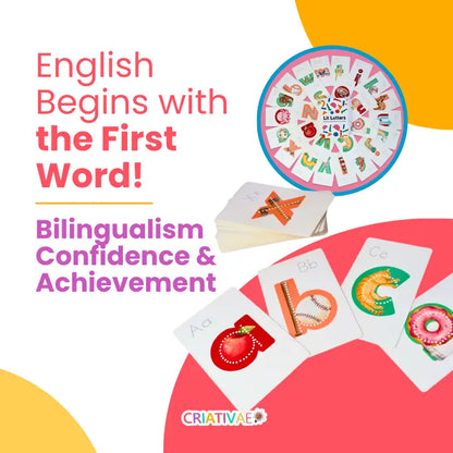 Lit Letters Phonics Learning Toolkit - Mnemonic Flashcards for Spelling and Word Building for Preschoolers | CRIATIVAE