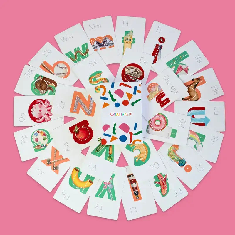 Lit Letters Phonics Learning Toolkit - Mnemonic Flashcards for Spelling and Word Building for Preschoolers | CRIATIVAE