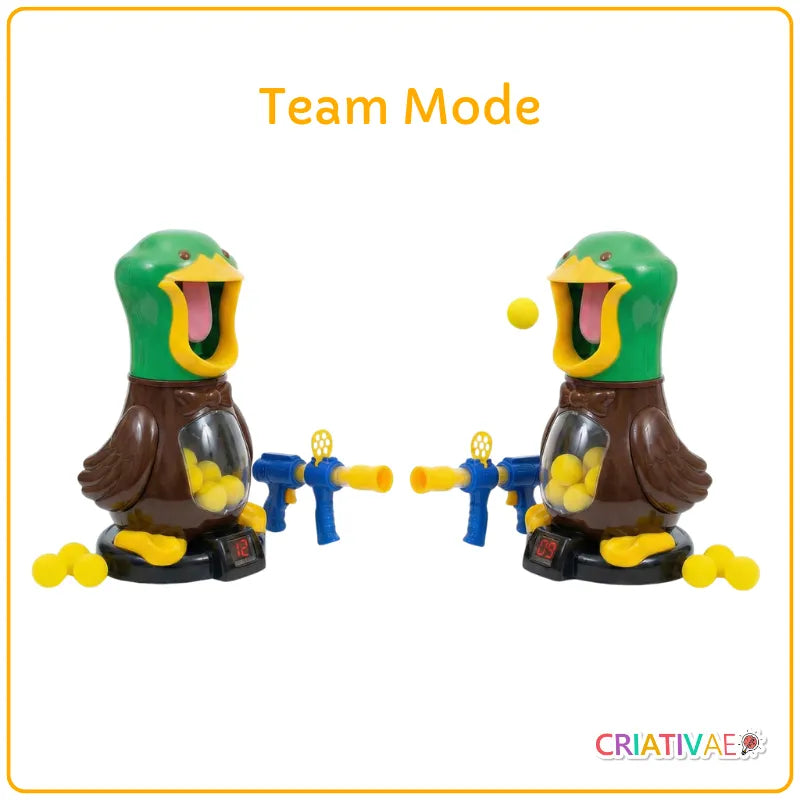 Air Power Duck Shooting Game with Electronic Scoring & 12 Soft Foam Balls | CRIATIVAE