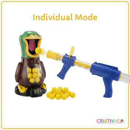 Air Power Duck Shooting Game with Electronic Scoring & 12 Soft Foam Balls | CRIATIVAE