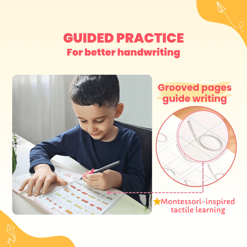 Magic Reusable Handwriting Practice Books Criativae – Set of 4