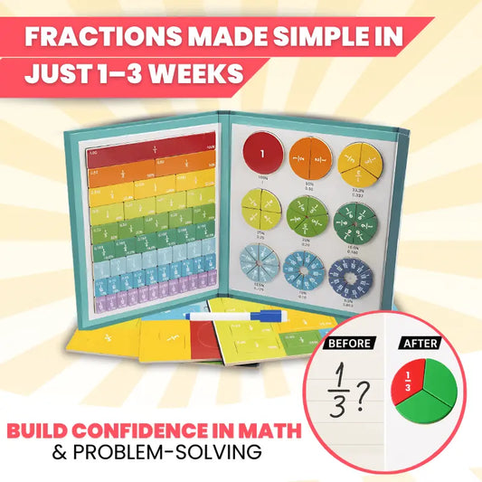 Montessori Magnetic Fraction Book - Criativae