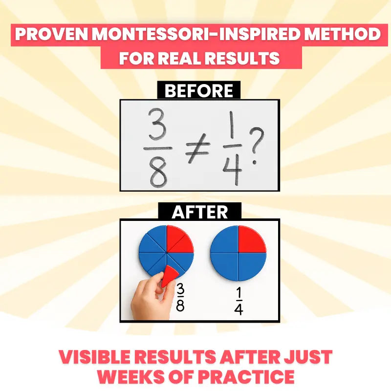 Montessori Magnetic Fraction Book - Criativae