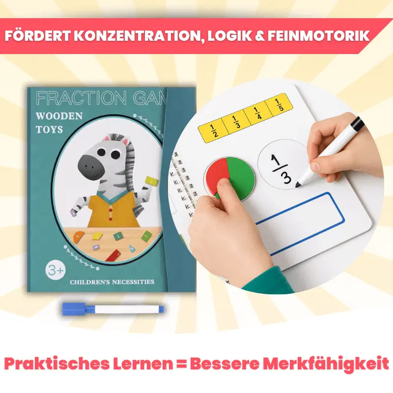 Montessori Magnetisches Bruch-Buch – Criativae