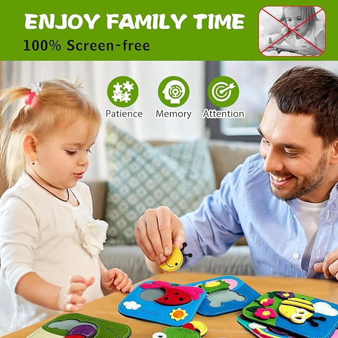 6-Piece My First Animal Felt Puzzle Set