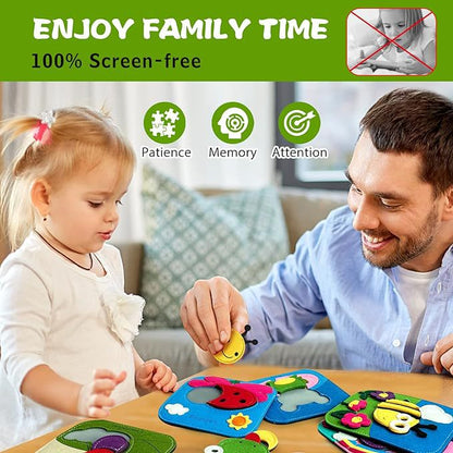 6-Piece My First Animal Felt Puzzle Set