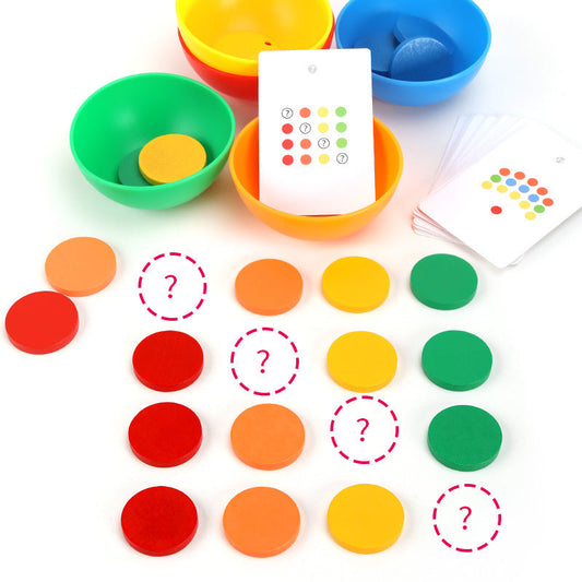 Farbsortierbecher- und -scheiben-Set