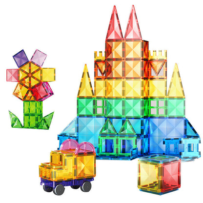 Assorted Magnetic Tiles and Marble Run Sets