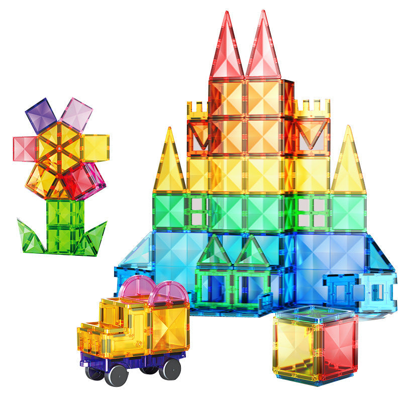 Assorted Magnetic Tiles and Marble Run Sets