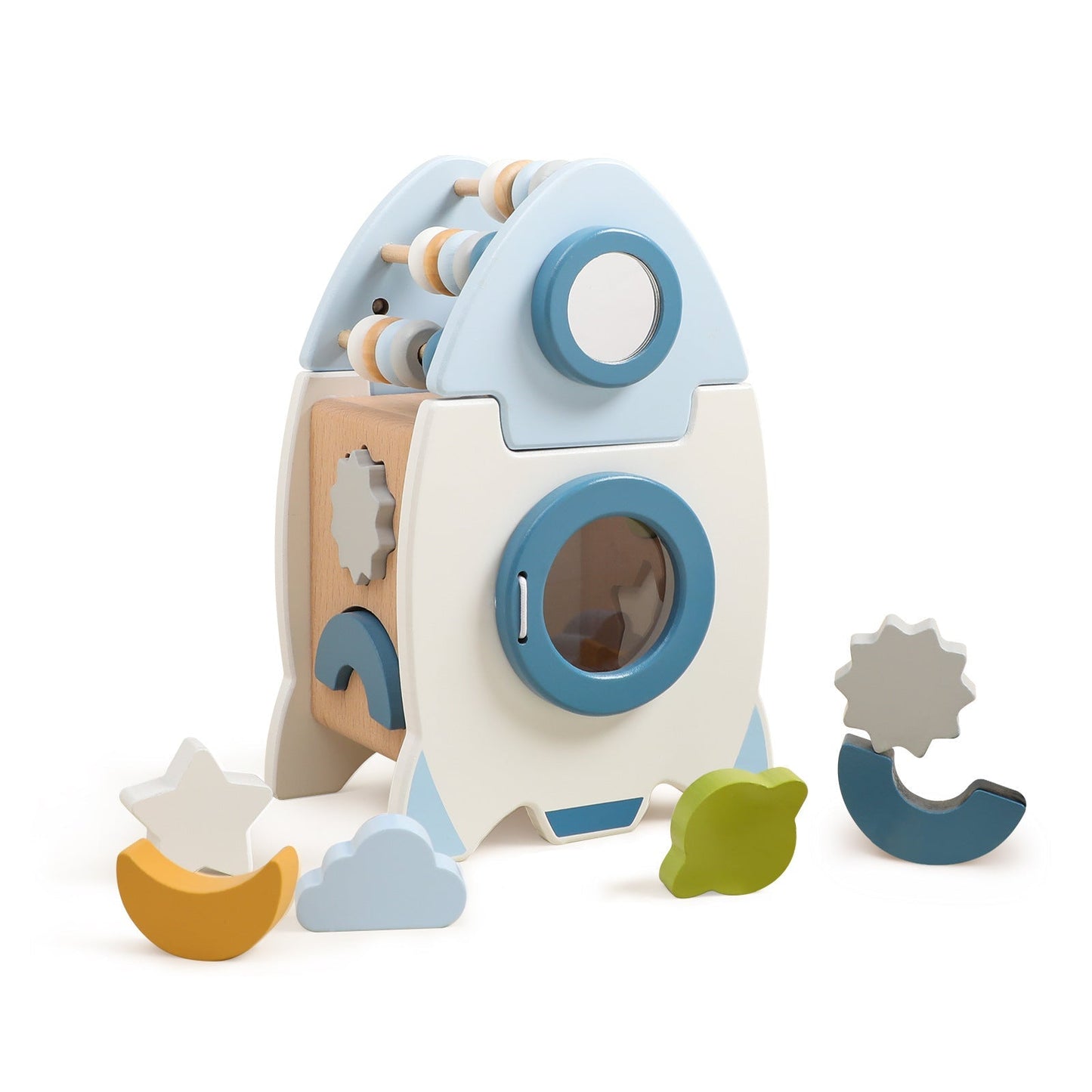 Montessori Wooden Rocket Play Cube