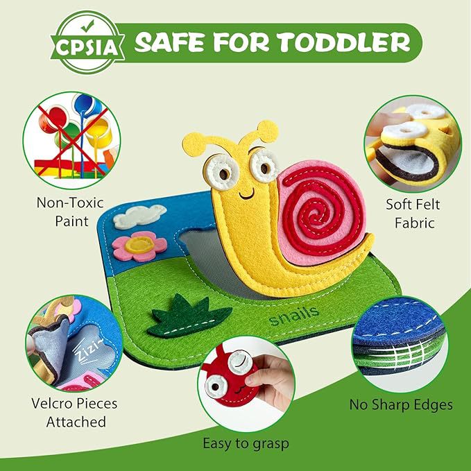 6-Piece My First Animal Felt Puzzle Set