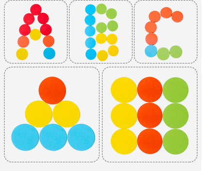 Color Sorting Cups and Discs Set