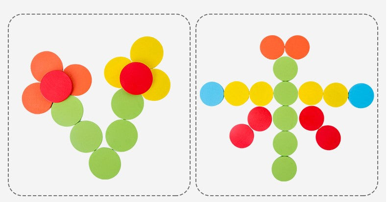 Color Sorting Cups and Discs Set