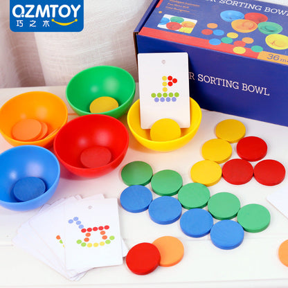 Color Sorting Cups and Discs Set