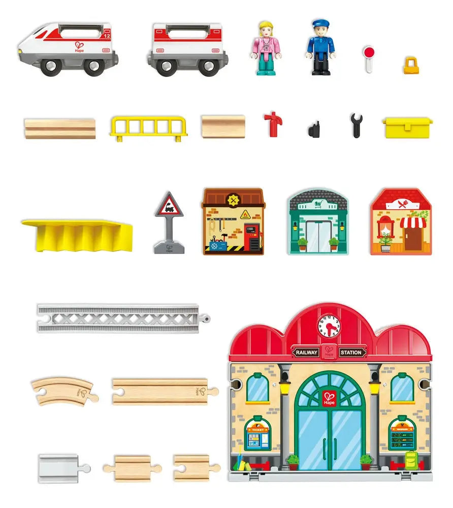 Kompaktes Bahnhof-Spielset