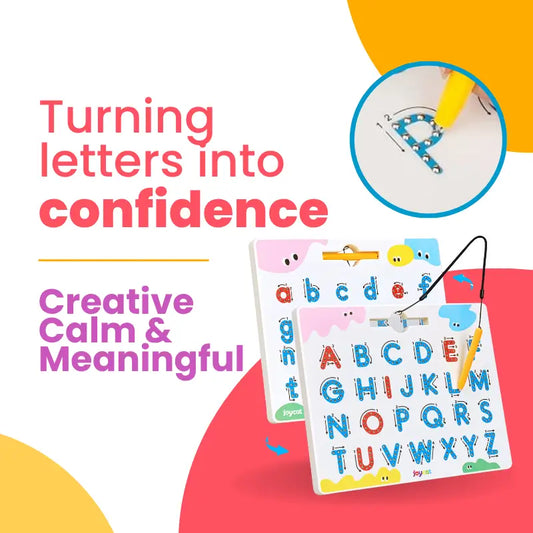Magnetic Alphabet Tracing Board – Premium 2-Sided Educational Tool | CRIATIVAE