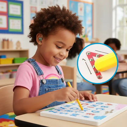 Magnetic Alphabet Tracing Board – Premium 2-Sided Educational Tool | CRIATIVAE