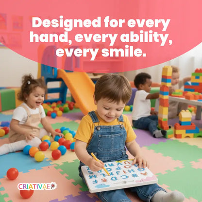 Magnetic Alphabet Tracing Board – Premium 2-Sided Educational Tool | CRIATIVAE