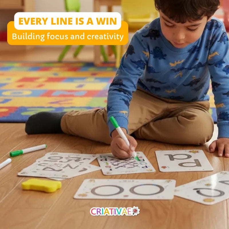 Reusable Educational Activity Book for Kids – Fine Motor Skills & Learning Through Play | CRIATIVAE