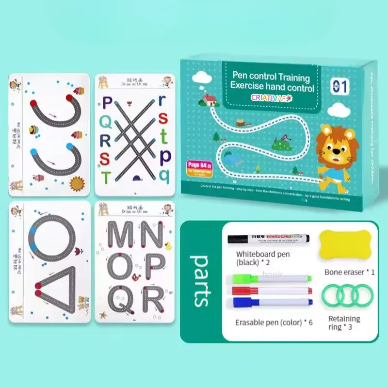 Reusable Educational Activity Book for Kids – Fine Motor Skills & Learning Through Play | CRIATIVAE