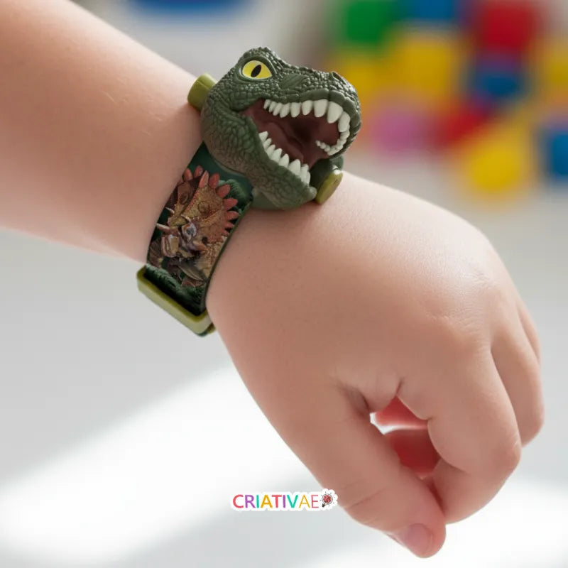 Criativae Dinosaur Projector Watch for Kids – 3-in-1 Digital Watch, Flashlight & Educational Toy