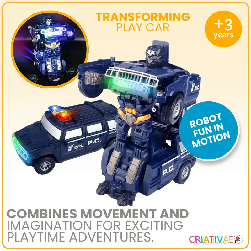 Transformable Car and Robot Educational Toy for Kids | CRIATIVAE