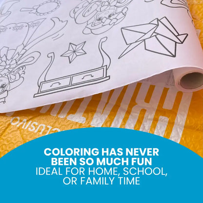 3 Meters Kids’ Drawing Roll – Creative Coloring & Art Activity for Children | CRIATIVAE
