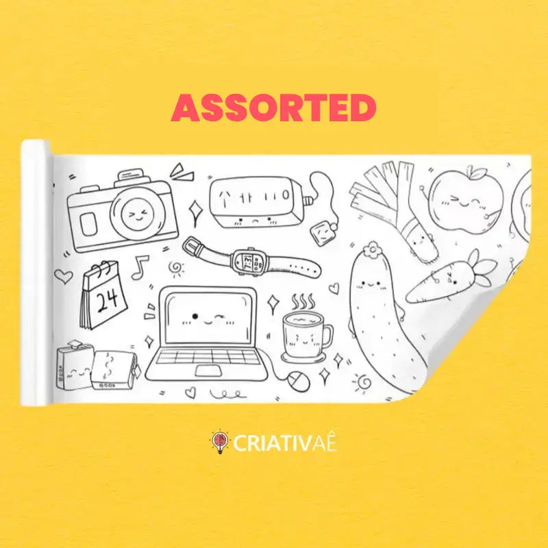 3 Meters Kids’ Drawing Roll – Creative Coloring & Art Activity for Children | CRIATIVAE