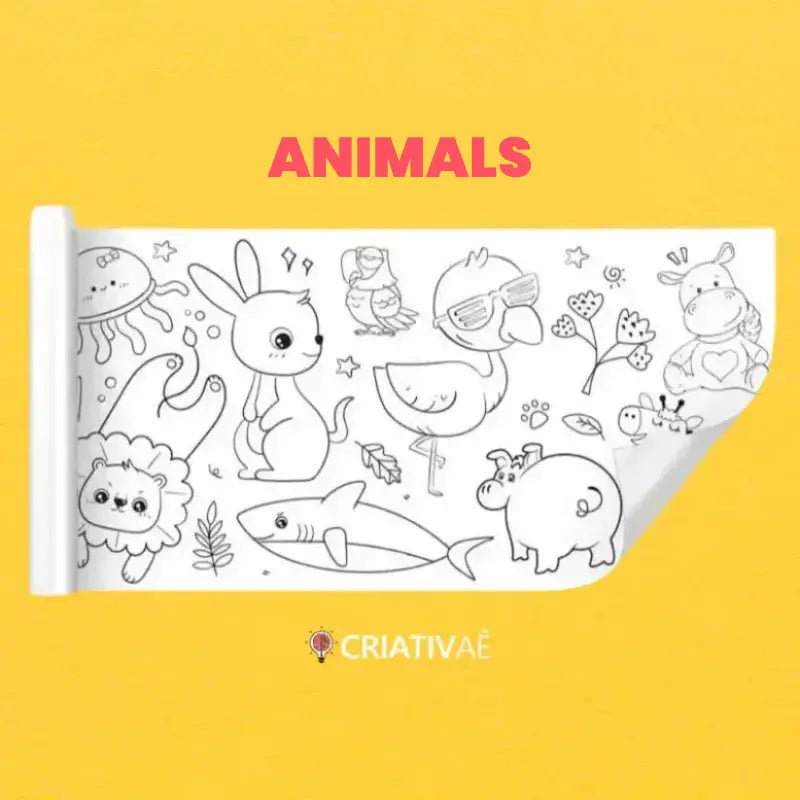 3 Meters Kids’ Drawing Roll – Creative Coloring & Art Activity for Children | CRIATIVAE