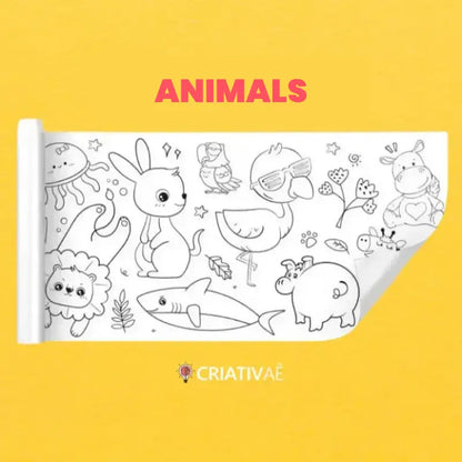 3 Meters Kids’ Drawing Roll – Creative Coloring & Art Activity for Children | CRIATIVAE