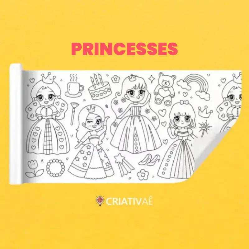 3 Meters Kids’ Drawing Roll – Creative Coloring & Art Activity for Children | CRIATIVAE