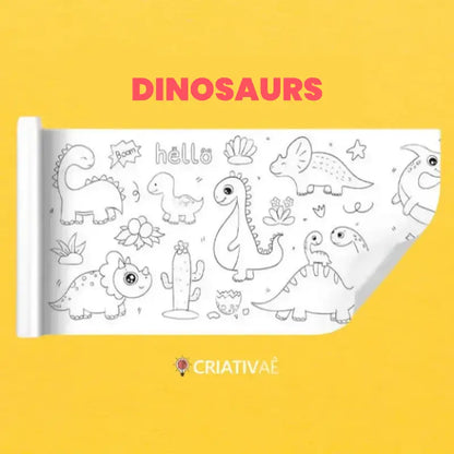 3 Meters Kids’ Drawing Roll – Creative Coloring & Art Activity for Children | CRIATIVAE