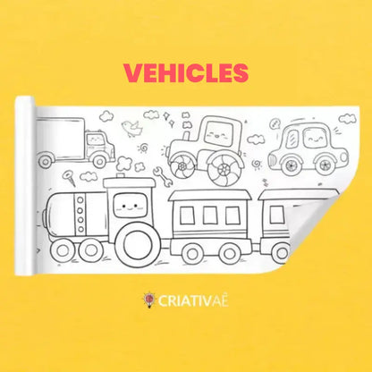 3 Meters Kids’ Drawing Roll – Creative Coloring & Art Activity for Children | CRIATIVAE